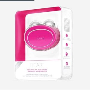 FOREO BEAR Microcurrent Facial Toning Device Fuchsia NEW SEALED $348 Retail